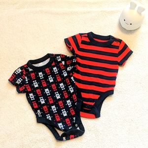 *4/$20* Old Navy Baby Bodysuit two pack size 0-3 month short sleeve